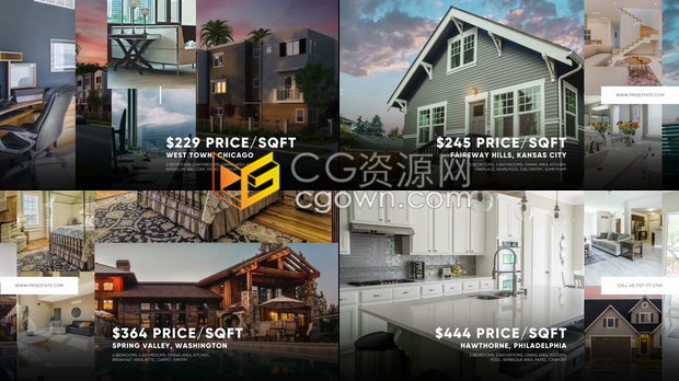 PR模板简单图文演示在线促销商业住宅房地产推广宣传广告