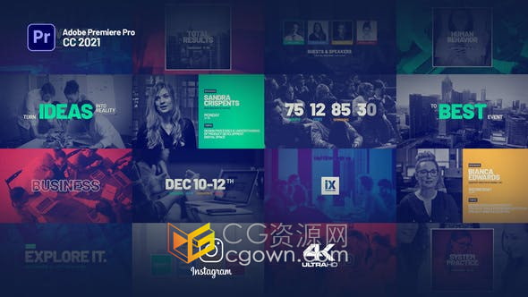 PR模板-创意在线活动预告产品宣传片商业会议培训视频