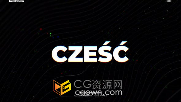 信号数字失真效果抖音风潮流时尚标题视频字幕PR模板