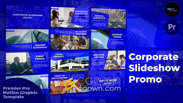 PR/AE模板-实用商务主题企业品牌介绍公司发展时间线业务演示