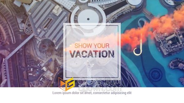 PR模板-夏季假期旅行简约照片幻灯片介绍宣传视频