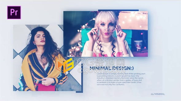 PR模板制作宣传片视频简约图文排版动画企业商业会议假期作品集