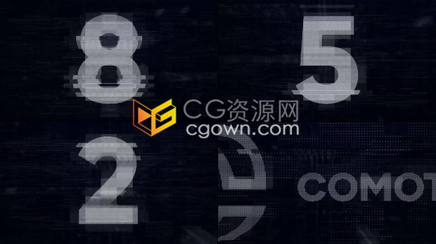 PR模板适用数码科技游戏汽车发布会倒计时故障科技感新品展示10秒倒数片头