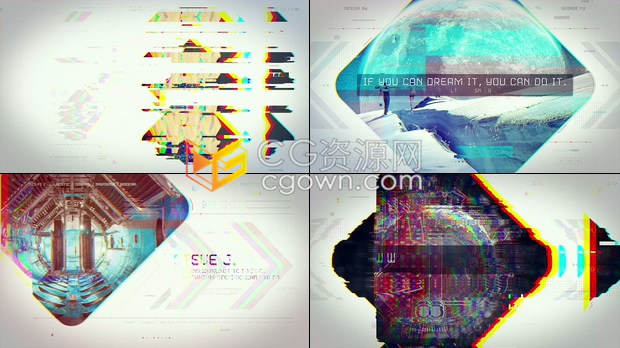 PR预设/AE模板-未来科技风格数字HUD视差特效游戏技术主题电影宣传预告片