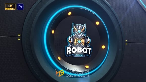 电子竞技游戏LOGO转场动画视频-PR模板下载