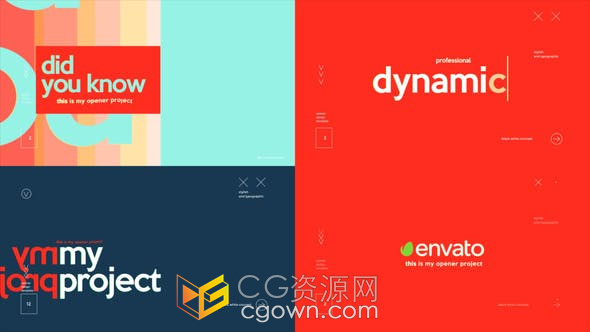 潮流节奏感时尚活动文本介绍开场片头PR模板