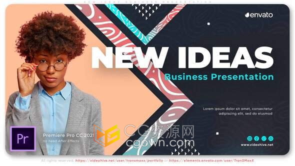 创意商业峰会演讲数字营销机构宣传片-PR模板