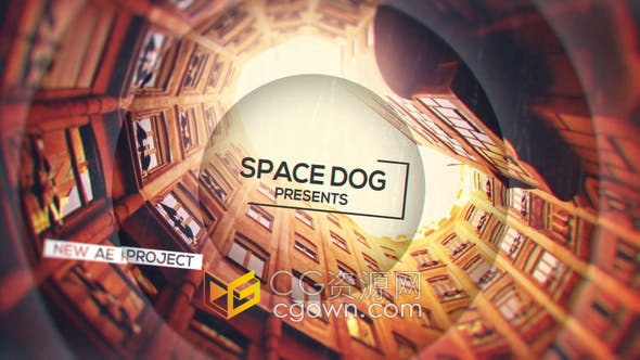 AE/PR模板-镜头光圈视差动画图形简单图文开场视频