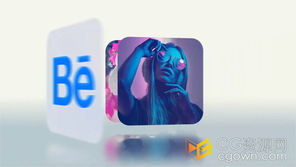 时尚现代潮流迷你卡片品牌活动开场片头PR模板