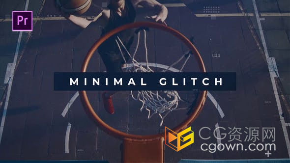 PR模板-超现代经典的快速介绍故障效果户外健身体育运动城市旅行vlog视频