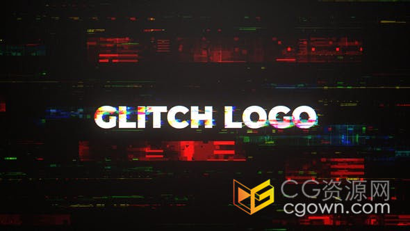 PR/AE模板-故障RGB分割失真动态闪动效果宣传视频片头制作