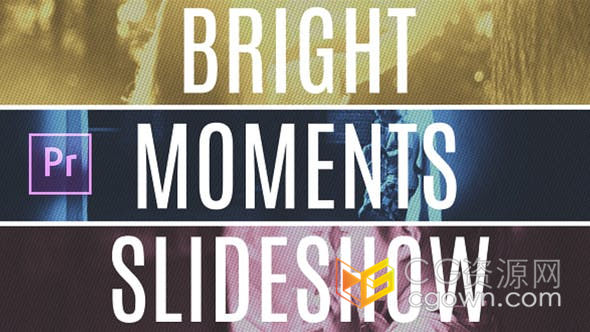 AE/PR模板-明亮动态介绍旅程回忆照片幻灯片浪漫温馨视频相册制作