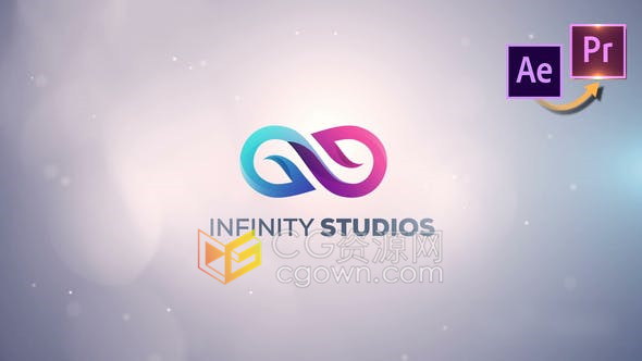 AE/PR模板-布料动画揭示LOGO标志视频片头制作