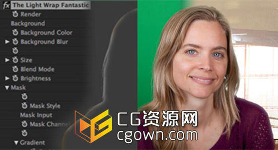 AE/PR插件绿幕抠像边缘真实光照效果Light Wrap Fantastic 1.2.12