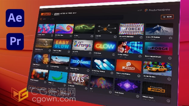 AE/PR插件25个视频特效工具包ProductionCrate LaForge Suite v1.3.04