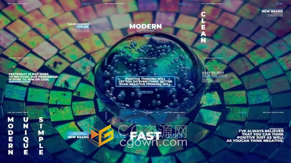 PR模板-9个时尚优雅的动画标题非常适合时装秀广告采访活动视频演示