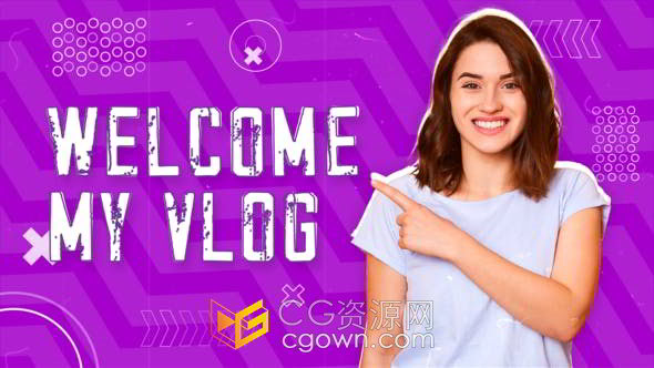 卡通漫画风动感创意商务活动时尚开场视频PR模板