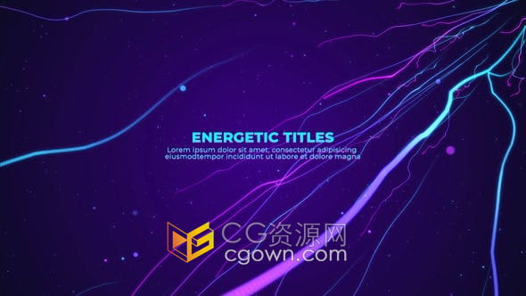 AE与PR模板-抽象粒子神经线条动画人工智能宣传视频片头