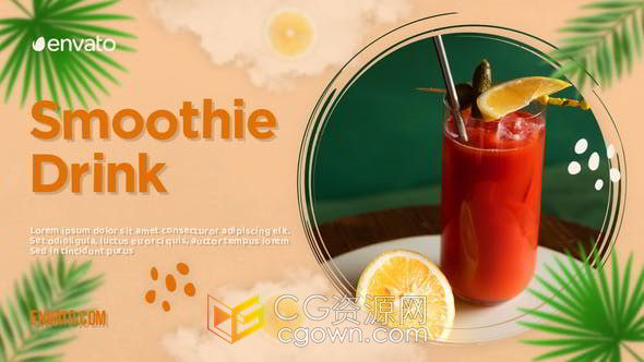 夏季饮品时尚品牌商务活动推广介绍宣传片PR模板