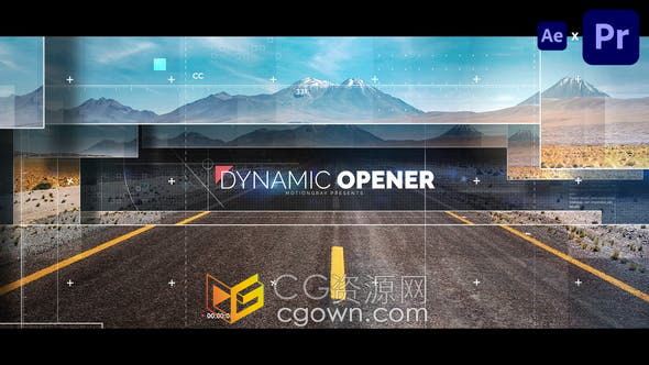 PR/AE模板-多层透视空间感数字过渡信息时尚视差科技主题宣传片