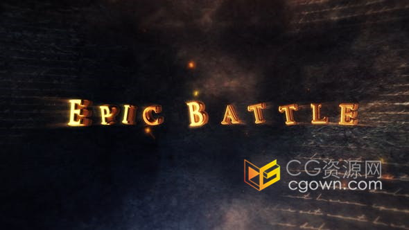 传奇战斗史诗幻想电影片名中世纪风格预告片游戏宣传视频-PR模板