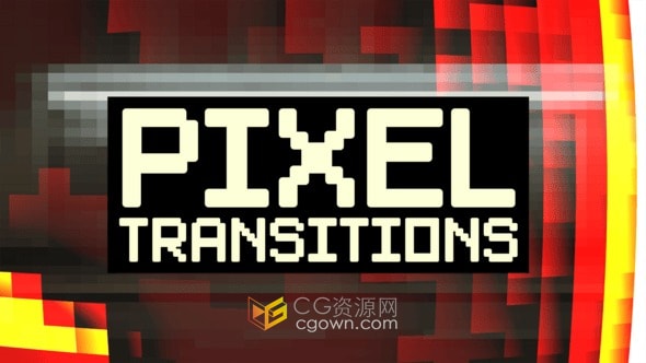 快速转场像素过渡元素免费下载PR模板资源