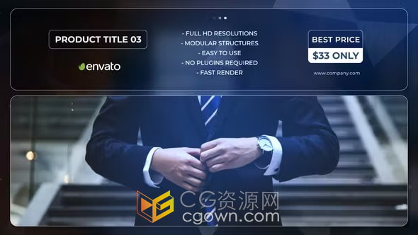 PR模板-简单大气干净商务风办公室环境展示企业宣传视频