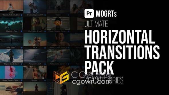MOGRT版本PR模板700种过渡视频转场特效效果