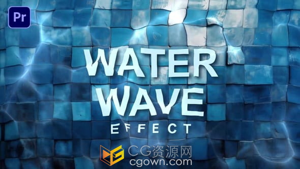 热浪扭曲效果湍流水波浪画面效果叠加-PR模板