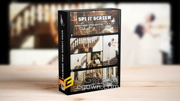 分屏胶片效果电影风格哑光纹理叠加元素免费下载PR工程模板