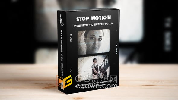 复古胶片纹理定格动画效果快闪动画效果-PR模板