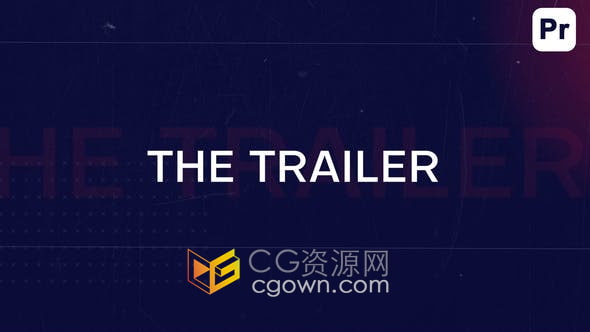 PR模板-复古怀旧风格故障效果适合军事战争历史纪录片情感节目预告片