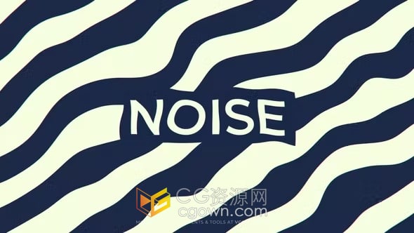 PR模板-创意平面波浪梯田状多彩新潮Noise花俏背景图案元素