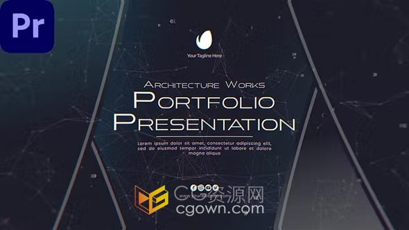 工业建筑项目演示建筑设计公司宣传业务介绍视频制作-PR模板