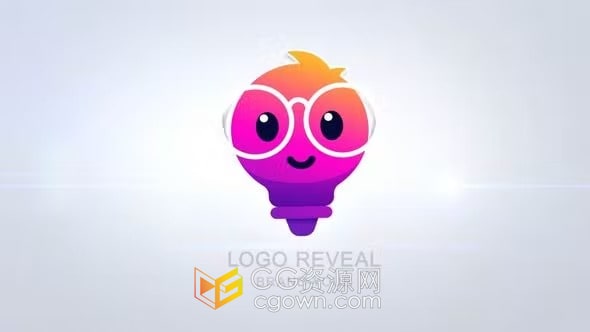 PR模板-现代干净明亮翻转标志动画Logo Animation