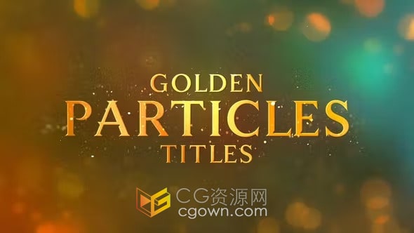 PR模板-公司年会颁奖典礼提名晚会视频包装豪华粒子标题