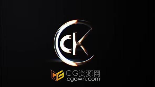 简单大气RGB分离翻转LOGO扫光效果标志动画-PR模板下载