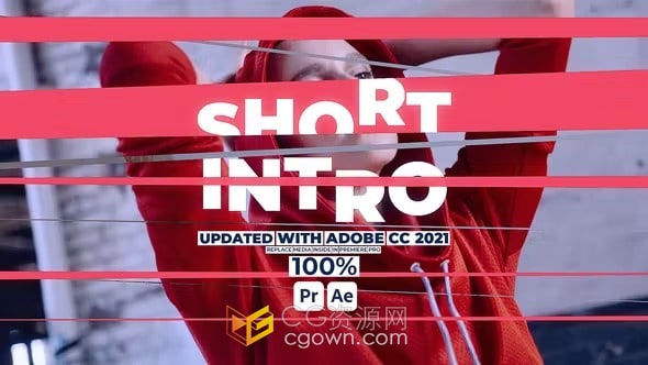 简短介绍视频片头动画制作-AE与PR模板