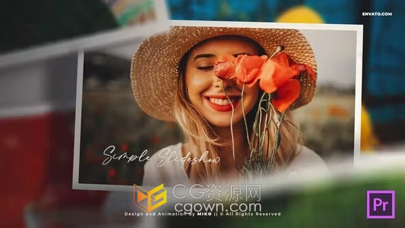 照片幻灯片PR模板婚礼视频相册动画制作