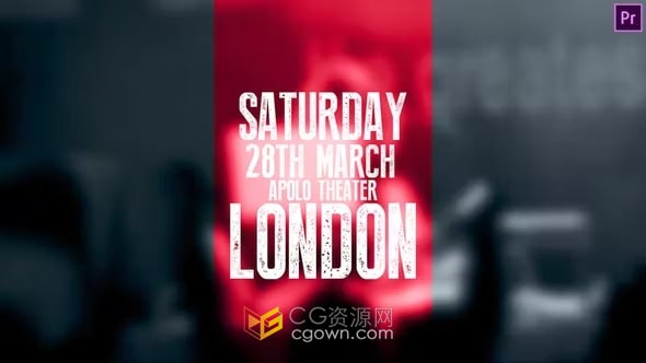 PR模板-商业活动广告DJ音乐会舞蹈派对娱乐活动开场视频