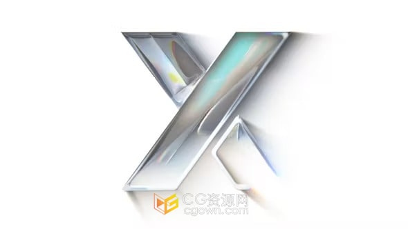 PR标志模板-简单快速光泽感LOGO演绎片头动画