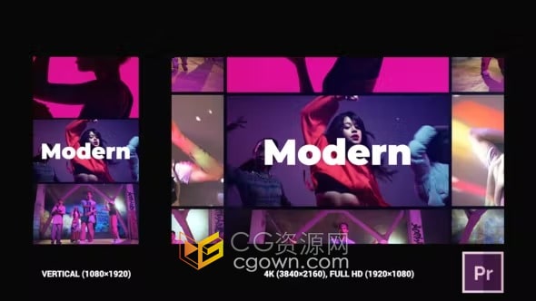 动态能量宣传开场视频片头-PR模板下载