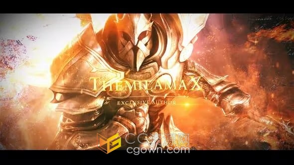 冒险古代战斗英雄开场白动作电影预告片-PR模板