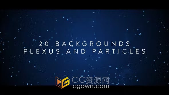 20个背景Plexus与粒子特效动画视频-AE与PR模板