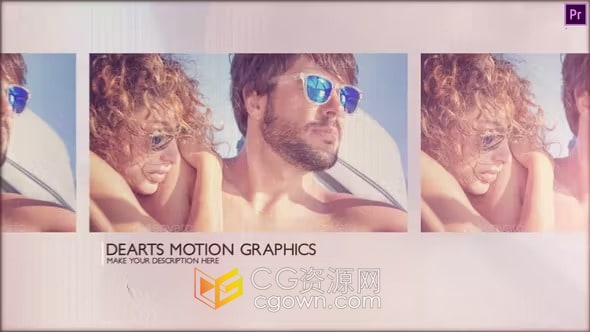 时尚视频媒体演示企业幻灯片视频相册-PR模板