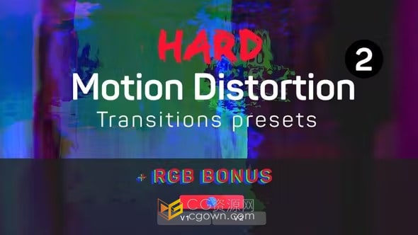 PR效果视频过渡RGB失真动画转场预设安装