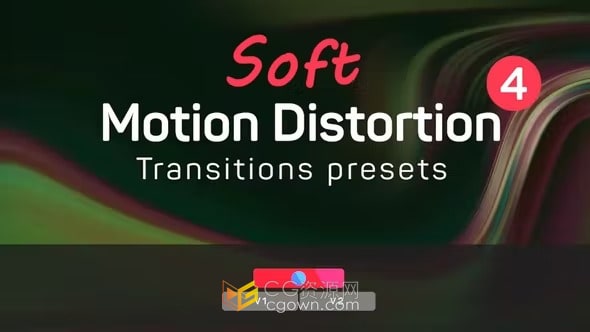 第4套PR效果视频过渡流动失真RGB转场预设Presets