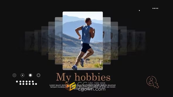 作品集照片展示介绍动画视频效果-PR模板下载