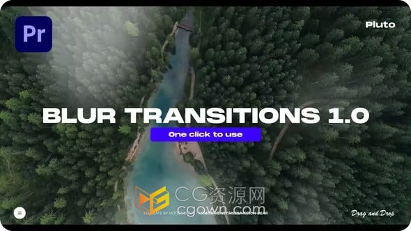 Blur Transitions PR转场模板快速模糊切换过渡动画