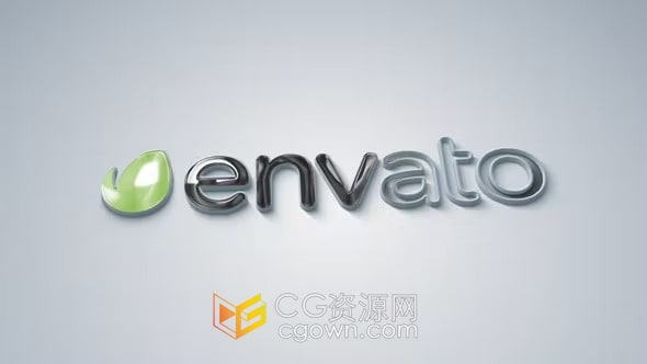 线条描边LOGO叠加3D效果视频片头-PR模板